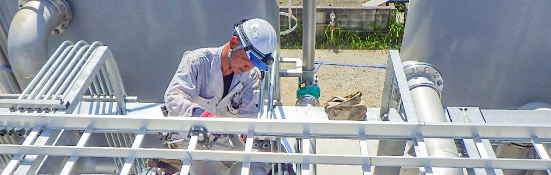 プラントの電気計装工事 写真